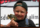 The fish looks bigger if you hold it away from you.