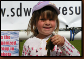 Isabel and her Pumpkinseed.