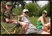 Notice who has the offical fishing chair.