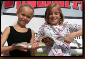 I caught a trout.  I caught a trout and a turtle.