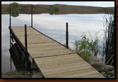 The installed Dock at Waggoner Lake.