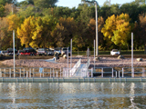 New handicap accessible fishing dock at Chamberlain.