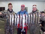 Fort Thompson SD below the Big Bend Dam - open water fishing in January 2012.