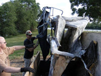 Clean up at Lake Sharpe.