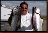 Salmon caught by Tim Forsch at Oahe, July 4th, 2010.